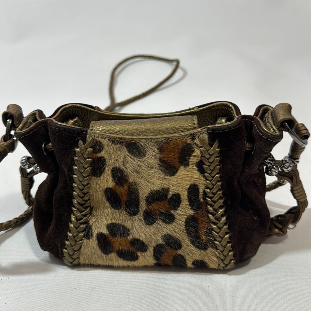 Women's Beverly Feldman Cross Body Mini Purse Animal Print
